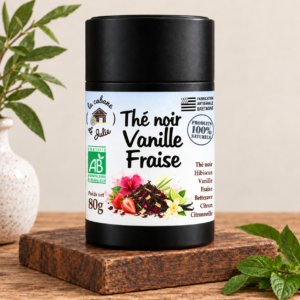 Thé noir Vanille Fraise